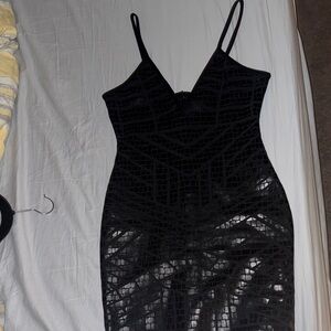 Elegant Black Sleeveless Dress